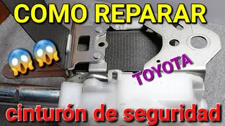 como reparar cinturon de seguridad de un #TOYOTA  COROLLA -2016