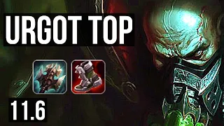 URGOT vs KLED (TOP) | 1900+ games, 6/0/0, 1.2M mastery, Dominating | EUW Master | v11.6