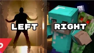 Usher - DJ Got Us Fallin' In Love ft. Pitbull (Left) / CaptainSparklez - Revenge (Right)