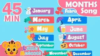 Months Of The Year + Head Shoulder Knees & Toes + more Little Mascots Nursery Rhymes & Kids Songs