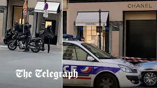 Armed robbers storm Chanel store in Paris during daylight heist