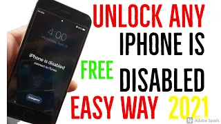 Iphone Disabled Connect To Itunes 2021 | Iphone is disabled | iphone 6s | Mobile Technology