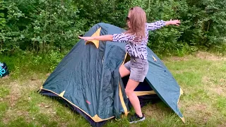 ЖИВЕМ в палатке! 🏕ДРАКА МЕЖДУ собаками 🐶🐶Забираем Сэдди 💕VLOG