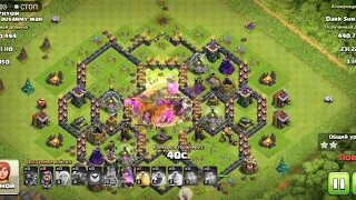 Clash of clans TOP MIX 9th. Лучший фарм микс для 9тх