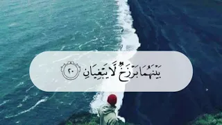 مَرَجَ الْبَحْرَيْنِ يَلْتَقِيَانِ  ( القارئ : ياسر الدوسري )