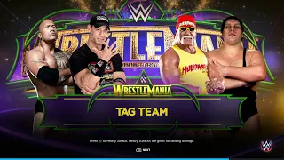 WWE 2K23 The Rock & John Cena Vs Hulk Hogan & Andre The Giant