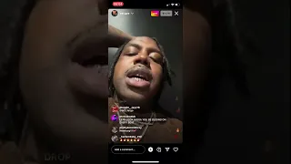 Est Gee - previews new music on IG live