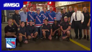 Lemieux and Kreider Spend A Day with FDNY and NYPD Heroes | New York Rangers