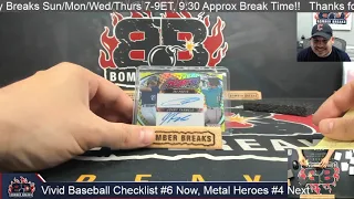 2023 Leaf Vivid Baseball Checklist #6 2 Box Break  4 17 24