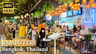 [BANGKOK] Rambuttri Road "Experience Tourist’s Favorite Bangkok Night Life" | Thailand [4K HDR]