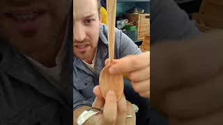 Carving an eating spoon, part two.