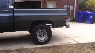 1981 Chevy K10 idling walk around and interior