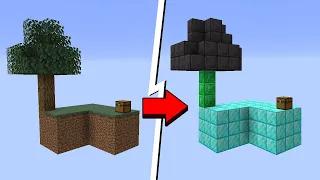 Minecraft: OS BLOCOS DA ILHA SKYBLOCK MUDAM ALEATÓRIAMENTE A CADA MINUTO!