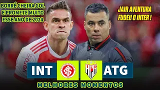 BORRÉ CHEIRA GOL ! INTERNACIONAL X ATLETICO GO I MELHORES MOMENTOS I BRASILEIRÃO 2024