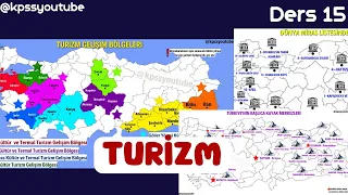 HARİTALARLA COĞRAFYA TEKRARI 15 |  TURİZM KORİDORLARI, BÖLGELERİ | KAYAK MERKEZLERİ  VE KAPLICALAR