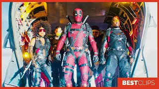 X-Force Skydiving Scene | Deadpool 2 (2018) Movie CLIP 4K