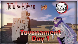 Demon Slayer Vs JuJutsu Kaisen Minecraft Tournament