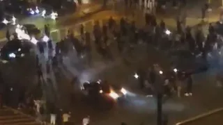 VIDEO: Car does donuts in Silver Spring dangerously close to crowds blocking traffic | FOX 5 DC