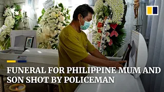 Family mourns mother and son shot at point-blank range by Philippine policeman over noise dispute