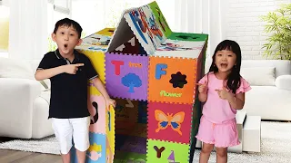 Nate Pretend Play Building New ABC Alphabet Playhouse Toy for Kids