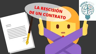 LA RESCISIÓN DE UN CONTRATO