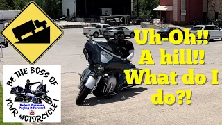 How Do I Start Moving My Motorcycle On An Incline? Can I Make A U-turn On An Hill?