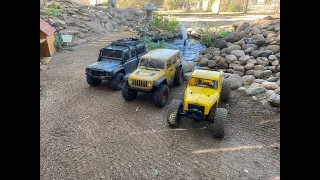 TRX-4 Defender vs. SCX-10 III Wrangler vs. Element Enduro Ecto:  Crawler Canyon Shootout