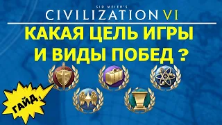Какая цель игры и виды побед? Гайд #1 Цивилизации 6 для Новичков