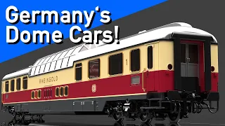 The only Dome Cars in Germany! | Railway History recreated in Blender