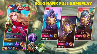 How to Play Lancelot In Solo Rank? | Global Lancelot VS Mythical Glory Players No Edit Full Gameplay