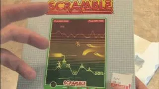 CGR Packaging Review - SCRAMBLE for Vectrex box, packaging and overlay