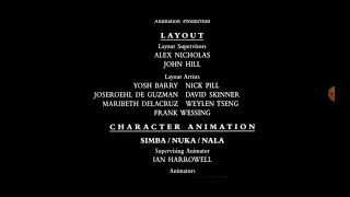 The Lion King 2 Simba's Pride (1998) - End Credits Part 2