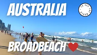 4K -🇦🇺BROADBEACH - GOLD COAST - AUSTRALIA 🇦🇺 Walk along the beach promenade