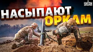 🔥 Минометчики ВСУ ушли в отрыв: насыпают оркам и днем, и ночью. Кадры с передка