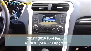 4" to 8" Upgrade w/ SYNC 3 | 2013 - 2020 Ford Fusion