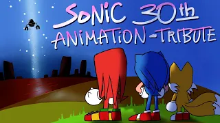 Sonic The Hedgehog 30th Anniversary Short Fan Animation Tribute- Music by Rob Gasser (Ricochet)