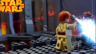 LEGO STAR WARS Episode III Anakin Skywalker vs Obi-wan Kenobi: #stopmotion #legostarwars