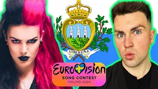 LET’S REACT TO SAN MARINO’S ENTRY FOR EUROVISION 2024 | MEGARA - 11:11