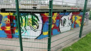 Cool graffiti at a skatepark #skateboardpark  #graffiti