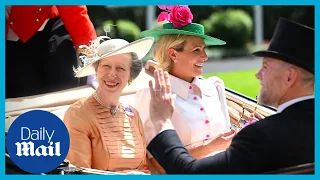 Princess Anne leads carriage procession on Ladies Day at Royal Ascot