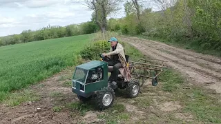 Перший виїзд на велике поле саморобним культиватором , але не все так просто.