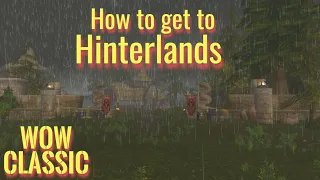 WoW Classic/How to get to Hinterlands from Hillsbrad Foothills