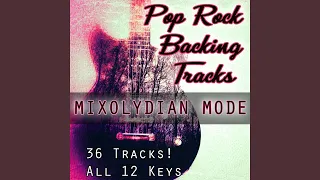 Melodic Hard Rock Backing Track B mixolydian Mode