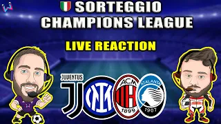 REACTION SORTEGGIO CHAMPIONS LEAGUE 2021/2022 | I GIRONI DI JUVENTUS - INTER - MILAN - ATALANTA