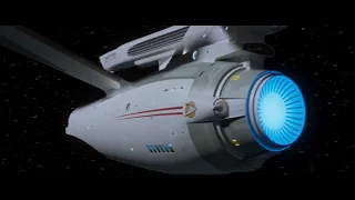 TNG style Star Trek Intro with the NCC-1701 Refit (4K, fan animation)