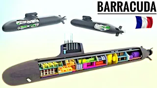 Most Deadliest Submarine Of French Navy - The Barracuda Class Submarine