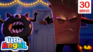 Halloween Song | Little Angel Halloween Cartoons | Moonbug Halloween for Kids