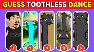 💃🎵🔥GUESS TOOTHLESS DANCE l Chipi Chipi Chapa Chapa, Otamatone, Smurf Cat, MrBeast, Happy Happy Cat