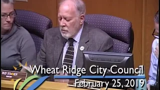 Wheat Ridge City Council and Study Session 2-25-19