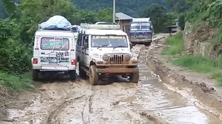 Extremely Dangerous Road in Nepal